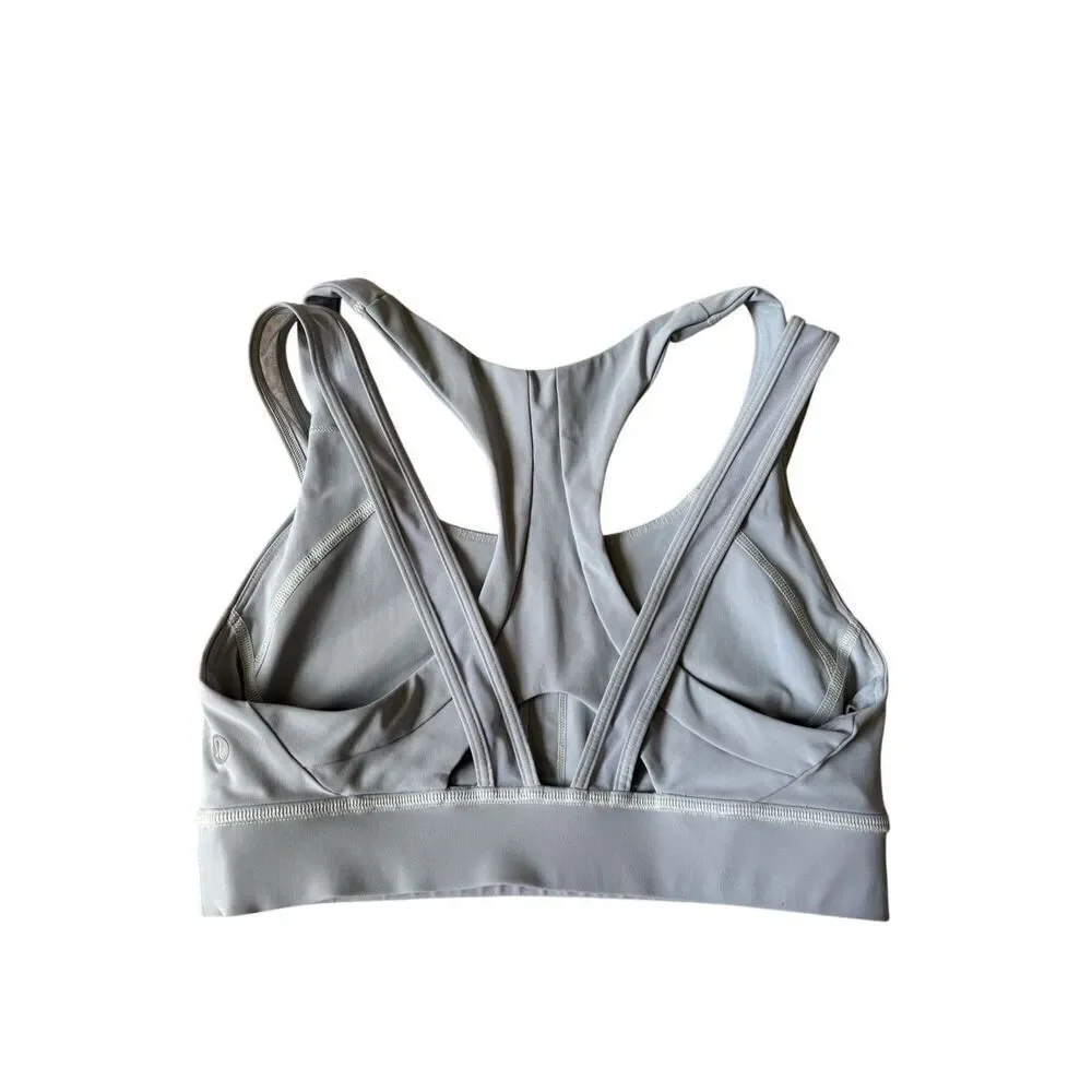 Lululemon Geared to Train Bra size 4‎ Blue Medium Support
